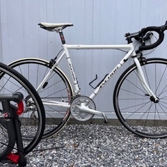 ブリヂストンアンカーRNC3クロモリスチールロードバイクローラー台付き 