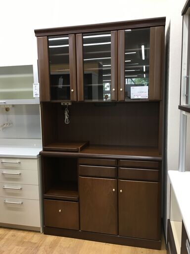 ★ジモティ割あり★  食器棚  W118×D45×H206 クリーニング済み SJ6015
