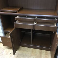 ☆ジモティ割あり☆ 食器棚 W118×D45×H206 クリーニング済み SJ6015