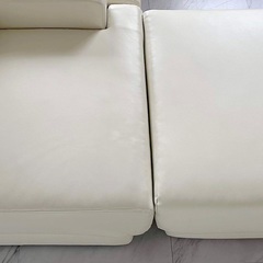 ☆6/30本日最終！大幅値下げ！コーナーカウチソファー & オットマン（新品同様）¥35,000