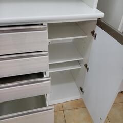 ☆ジモティ割あり☆ NITORI レンジボード ホワイト H205×D50×W141 