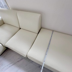 ☆6/30本日最終！ 大幅値下げ！コーナーカウチソファー & オットマン（新品同様）¥30,000