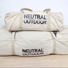 【美品】neutraloutdoor ニュートラルアウトドア　GEテント4.0＋GEタープ4.0セット