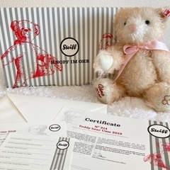 日本限定品】シュタイフ Steiff テディベア 梅 ウメ シリアルナンバー