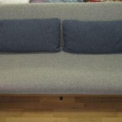 R438 モーブル 大川家具 3人掛けソファベッド PACE ペース布張りカバーリング ウォッシャブル（特許製品採用）ごろ寝ソファ幅180cm 美品