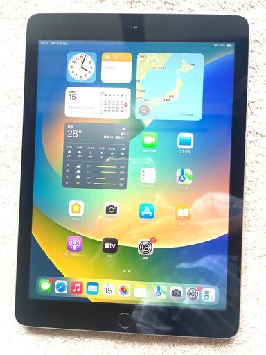 ipad 2017第5 wi-fi ３２GB silver バッテリー１００％　③