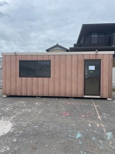 【4坪ハウス】コンテナ コンテナハウス スーパーハウス ユニットハウス リースアップ 事務所 倉庫 物置 現場 備品 資材置き場 自転車