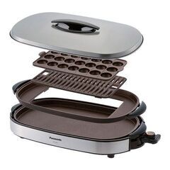 【未使用】パナソニック　ホットプレートNF-WM3-S（シルバー）