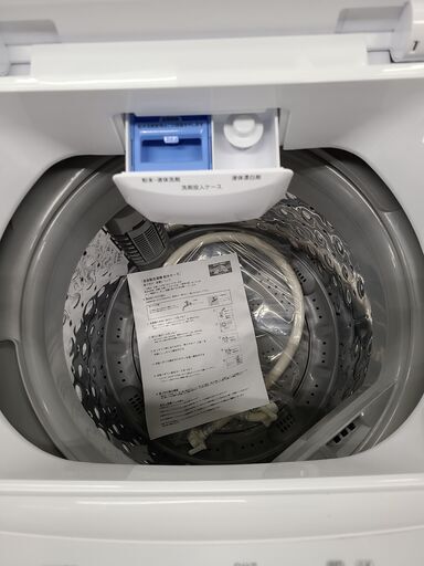 J7032 ★6か月保証付★　NITORI　ニトリ　6.0kg洗濯機　NTR60　2021年製 動作確認、クリーニング済み　【リユースのサカイ柏店】