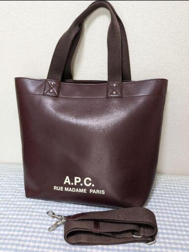 中古 APCアーペーセー トートバッグ ボルドー