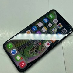 iPhoneXS 64GB スペースグレイ　SIMフリー　バッテリー最大容量84% 液晶漏れあり