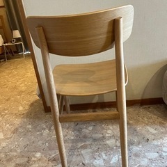 無印良品　ラウンドチェア・オーク材  