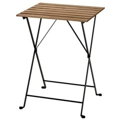 ≪IKEA≫ 3点セット 折り畳みウッドテーブル & チェア(2脚) 