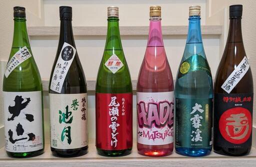 ★訳アリ★【日本酒 一升瓶 6本セット】尾瀬の雪どけ・松の壽・誉池月・大雪渓・玉川・大山
