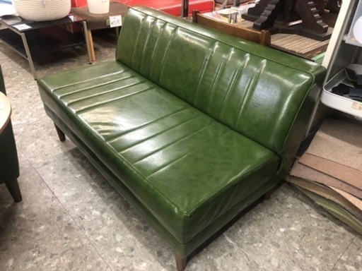 ニコアンド グリーン カウチソファ 合成皮革 ニコアンド グリーン カウチソファ 合成皮革 ニコアンド グリーン