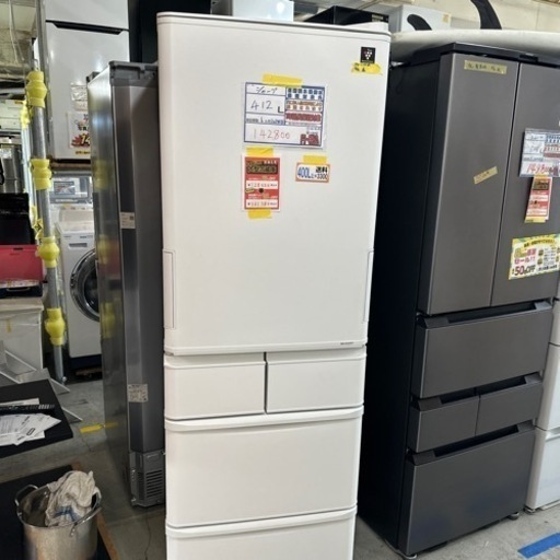 配送可【シャープ\n】412L冷蔵庫★2024年製　クリーニング済/6ヶ月保証付　管理番号11606