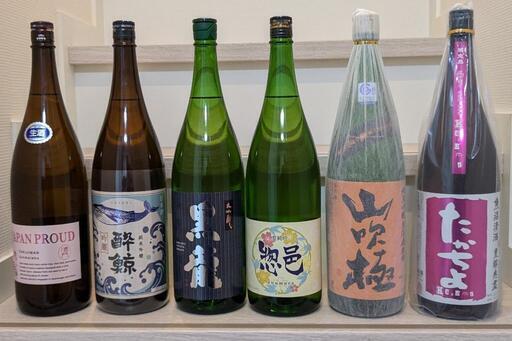 ★訳アリ★【日本酒 一升瓶 6本セット】黒龍・惣邑・山吹極・酔鯨・たかちよ・瀧自慢