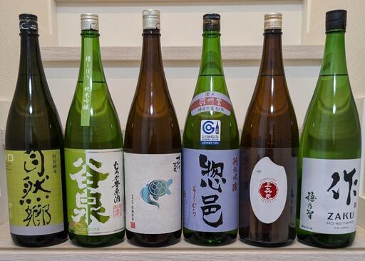 ★訳アリ★【日本酒 一升瓶 6本セット】大納川天花・惣邑・上喜元・谷泉・作・自然郷