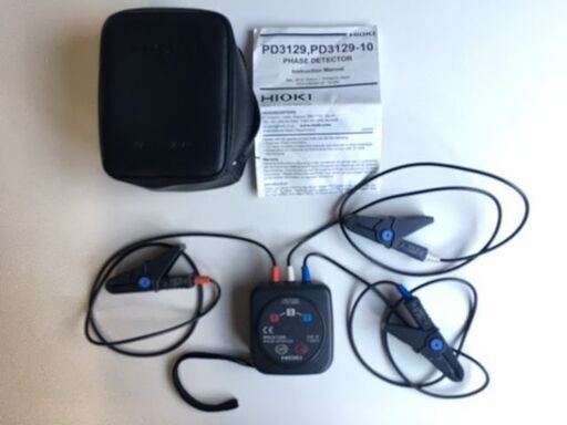 【未使用に近い美品・良品】　HIOKI/日置電機株式会社　検相器　PD3129　金属非接触式　矢印ランプ　ＬＥＤ　ブザー音　磁石付き