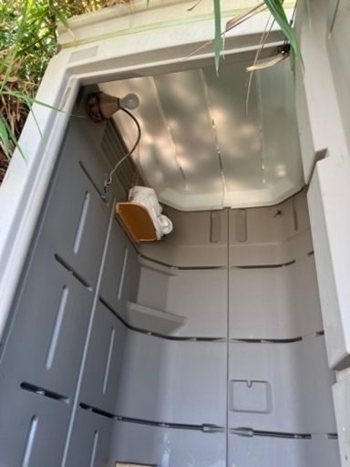 仮設トイレ中古簡易水洗式和式使用頻度極小 - その他