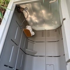 仮設トイレ中古簡易水洗式和式使用頻度極小