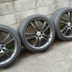 ガリ傷補修済☆ブラバス BRABUS タイプ 20㌅ 114.3 タイヤ アルミ