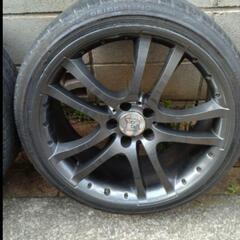 ガリ傷補修済☆ブラバス BRABUS タイプ 20㌅ 114.3 タイヤ アルミ