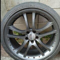 ガリ傷補修済☆ブラバス BRABUS タイプ 20㌅ 114.3 タイヤ アルミ