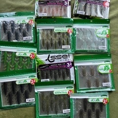 ブラックバス用ワーム、ルアー、フックセット