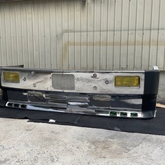 希少 デコトラ レトロ ザグレート サイド付 バンパー メッキフロントバンパー 2トンワイド 加工 90年 アートトラック キャンター エルフ 希少 デコトラ レトロ ザグレート サイド付 バンパー メッキ