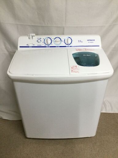 HITACHI/日立 青空 二槽式洗濯機 5.5kg 2022年製 つけおき HITACHI/日立 青空 二槽式洗濯機 5.5kg 2022年製 つけおき