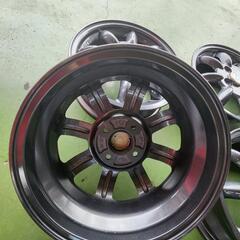 【再塗装品】ダイハツ　ミラジーノ　ミニライト　純正　１４インチ　4.5J　45　４穴　ガンメタ　