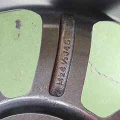 【再塗装品】ダイハツ　ミラジーノ　ミニライト　純正　１４インチ　4.5J　45　４穴　ガンメタ　