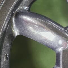 【再塗装品】ダイハツ　ミラジーノ　ミニライト　純正　１４インチ　4.5J　45　４穴　ガンメタ　