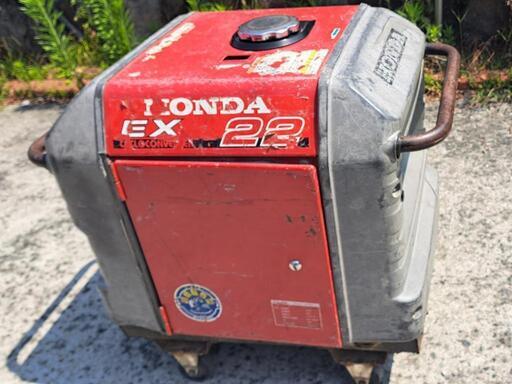 週末特別価格防災対策honda ホンダ発電機ex22　車輪付きタイプ
