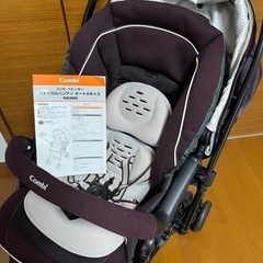 【美品】コンビ ベビーカー メチャカルハンディ オート4キャス　ラセットブラウン 美品】コンビ ベビーカー メチャカルハンディ オート4キャス ラセット