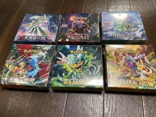 決まりました‼️ポケモンカード　シュリンク付き　BOX 6箱　まとめ売り