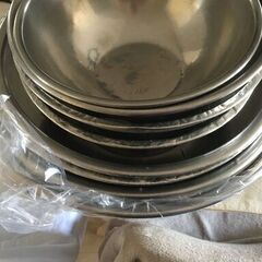 ステンレス製業務用調理器具ボール - セット! ! ! ❤️