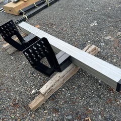 北海道 旭川 大型トラック ダンプ セルフ UD アルミリアバンパー ステー付き T3W 23683963 B3L 23683958 