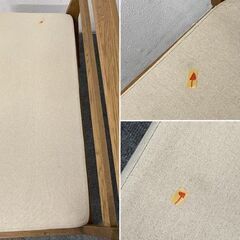 unico/ウニコ ADDAY(アディ) ダイニングテーブル W1500/チェア×2/ベンチ オーク材 4人掛け 中古家具 店頭引取歓迎 R8460