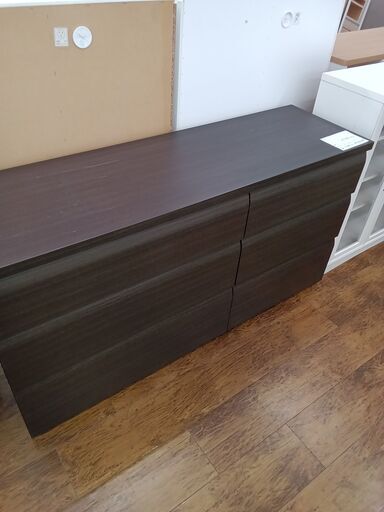 ★ジモティ割あり★  チェスト ブラック H74×D42×W138 クリーニング済み MT1479