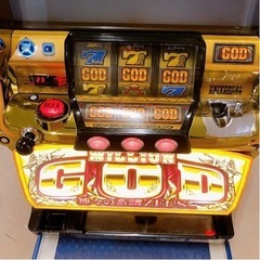 【売約済】スロット実機 コイン不要機 ミリオンゴッド 神々の系譜 ZEUSバージョン