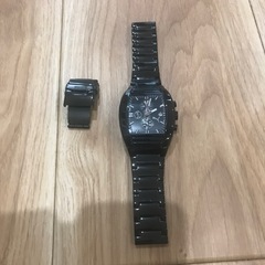 【未使用】 黒　PUMA　ステンレス腕時計
