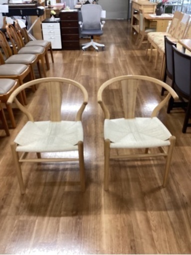 椅子2脚セット【町田市再生家具】240756