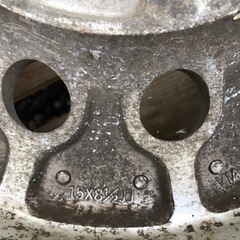 【に.ec】北海道旭川市発 15インチアルミホイール PCD139.7 6穴8.5j オフセット-33 深リム HILUX 等 深リム 希少 旧車