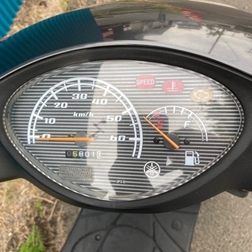 美車ヤマハJOG50cc 4ストSA36J-748421 メーター読み5801km