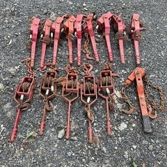 HHHスリーエッチ 大1000k ワイヤー荷締機 ガッチャ レバーブロック 