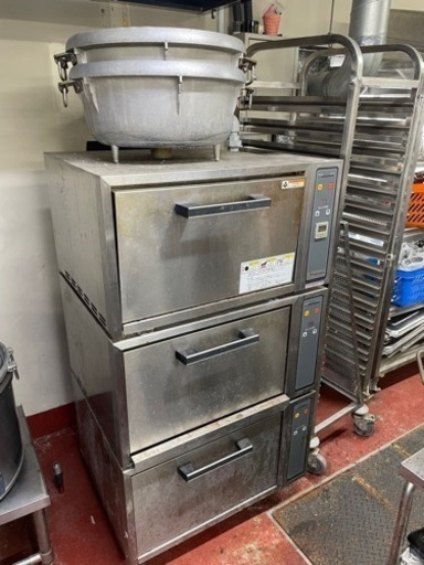 ネオシス　内釜８個着　業務用都市ガス自動炊飯器