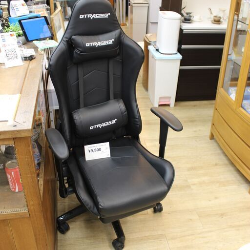 【川崎市宮前区リサイクルオフ】　GT　RACING　ゲーミングチェア　ブラック
