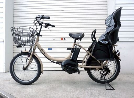 札幌市/清田区 YAMAHA/ヤマハ 電動アシスト自転車 PAS Babby un PA20BXL 3段変速 マットグレイッシュベージュ 20インチ リヤチャイルドシート付 動作品